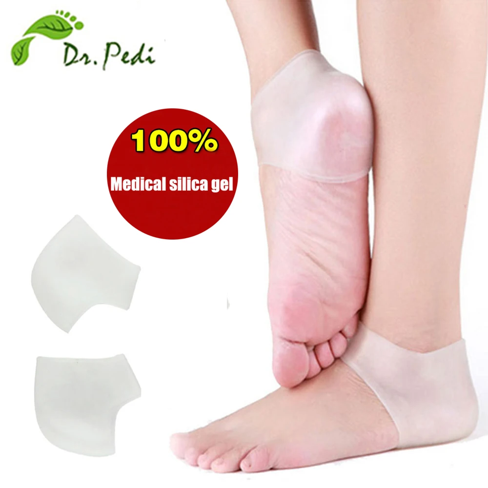 Уход за ногами защита пятки рукава унисекс силиконовые увлажняющие носок