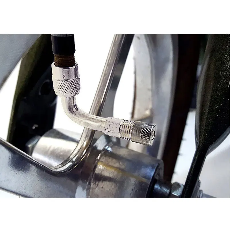 

45 90 135 Degree Air Tire Valve Extension Motorcycle Car Truck Gold Brass Tire Valve Stem Extension Extender Car Accessories