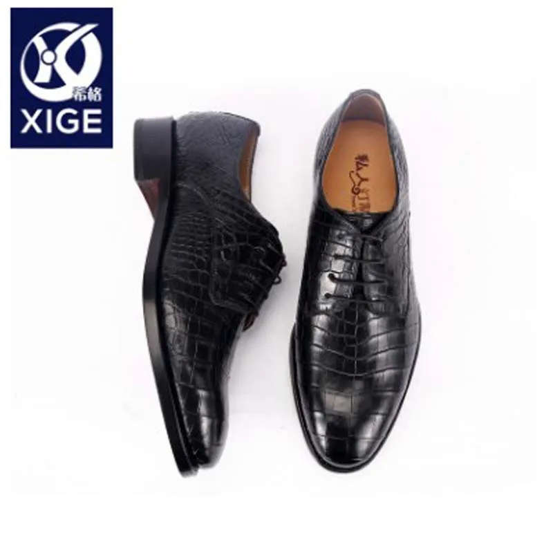 Xige производитель под заказ Мужская обувь из крокодиловой кожи мужские деловые