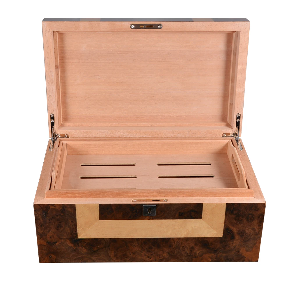 Сигаретная коробка Cedarwood для клубного рабочего стола двухслойный хьюмидор