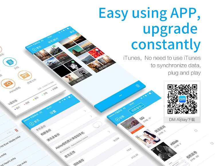 Флеш-накопитель DM APD001 USB3.0 32 Гб 64 ГБ для iPhone 8 7 Plus, металлическая флеш-карта Lightning, u-диск для MFi iOS13, карта памяти 128 ГБ