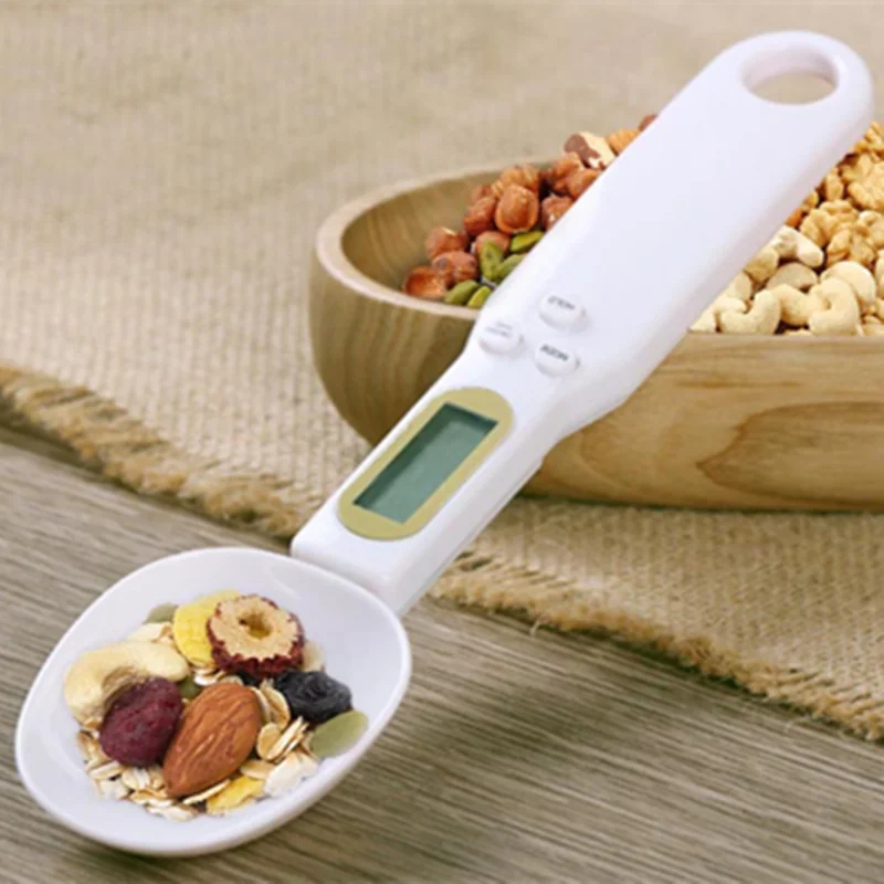 

500g/0.1g Portable LCD Digital Kitchen Scale Measuring Spoon Gram Electronic Spoon Weight Volumn Food Scale Baking Accessories