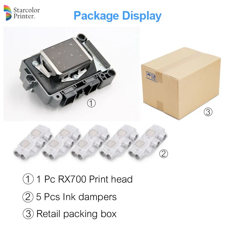 Оригинальная печатающая головка F156000 RX700 Печатающая для Epson Stylus Photo PM-A900 PM-A950