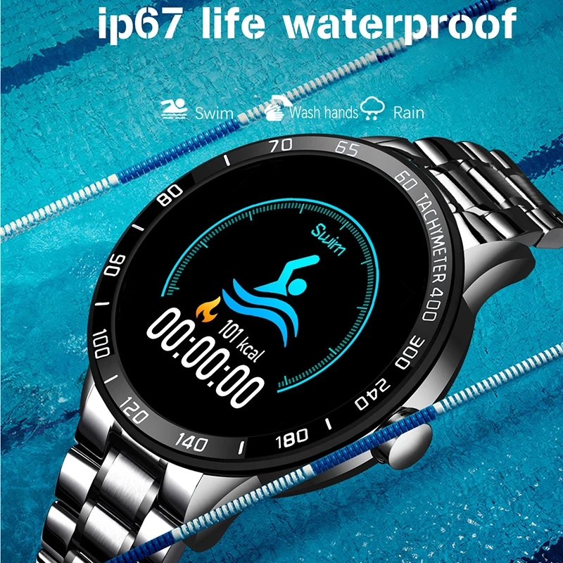 Спортивные Смарт-часы для мужчин IP67 Водонепроницаемый Браслет фитнес-трекер пульсометр кровяное давление монитор Шагомер для Android ios