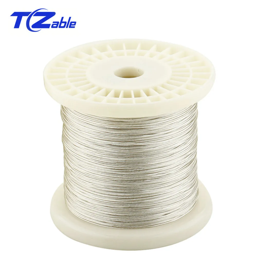 Сменный кабель 100 м для самостоятельной сборки 1 сердечник медный серебряный