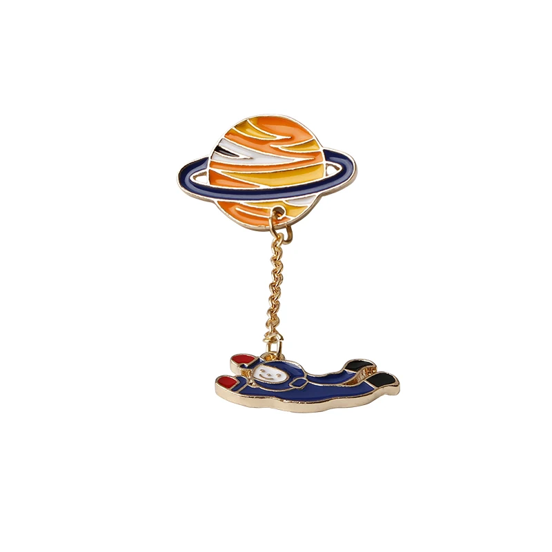 Я хочу перейти к Луне! Унисекс ювелирные изделия галактика Сатурн планета