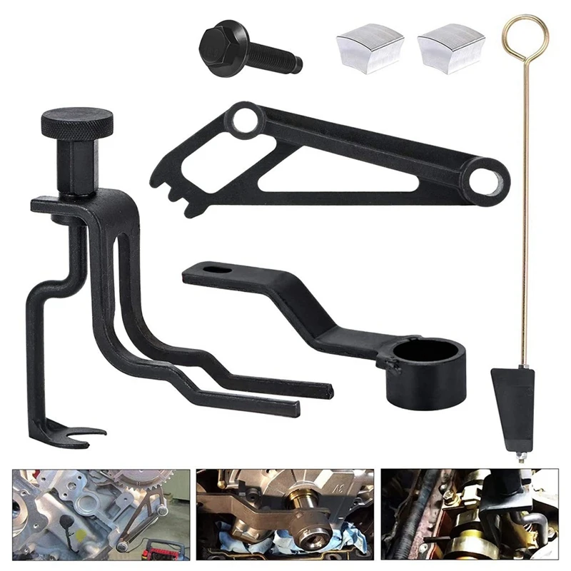 

Cam Phaser Crankshaft Position Timing Chain Valve Spring Compressor Engines Repair Tools Kit for Ford 4.6L/5.4L/6.8L 3V