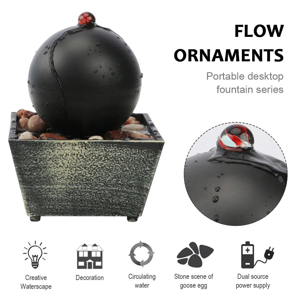 

Innovative Small Fountain Indoor Waterfall Desktop Ornament Office Decoration Relaxation Waterfall Fountain For Home Decoration