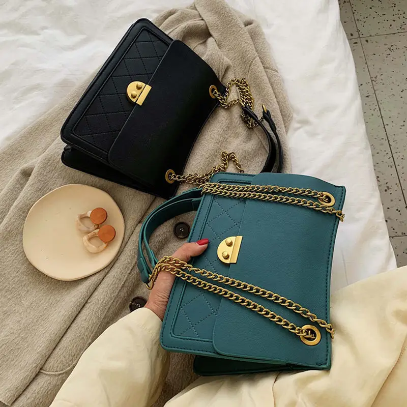 Элегантная женская квадратная сумка через плечо модная новая качественная