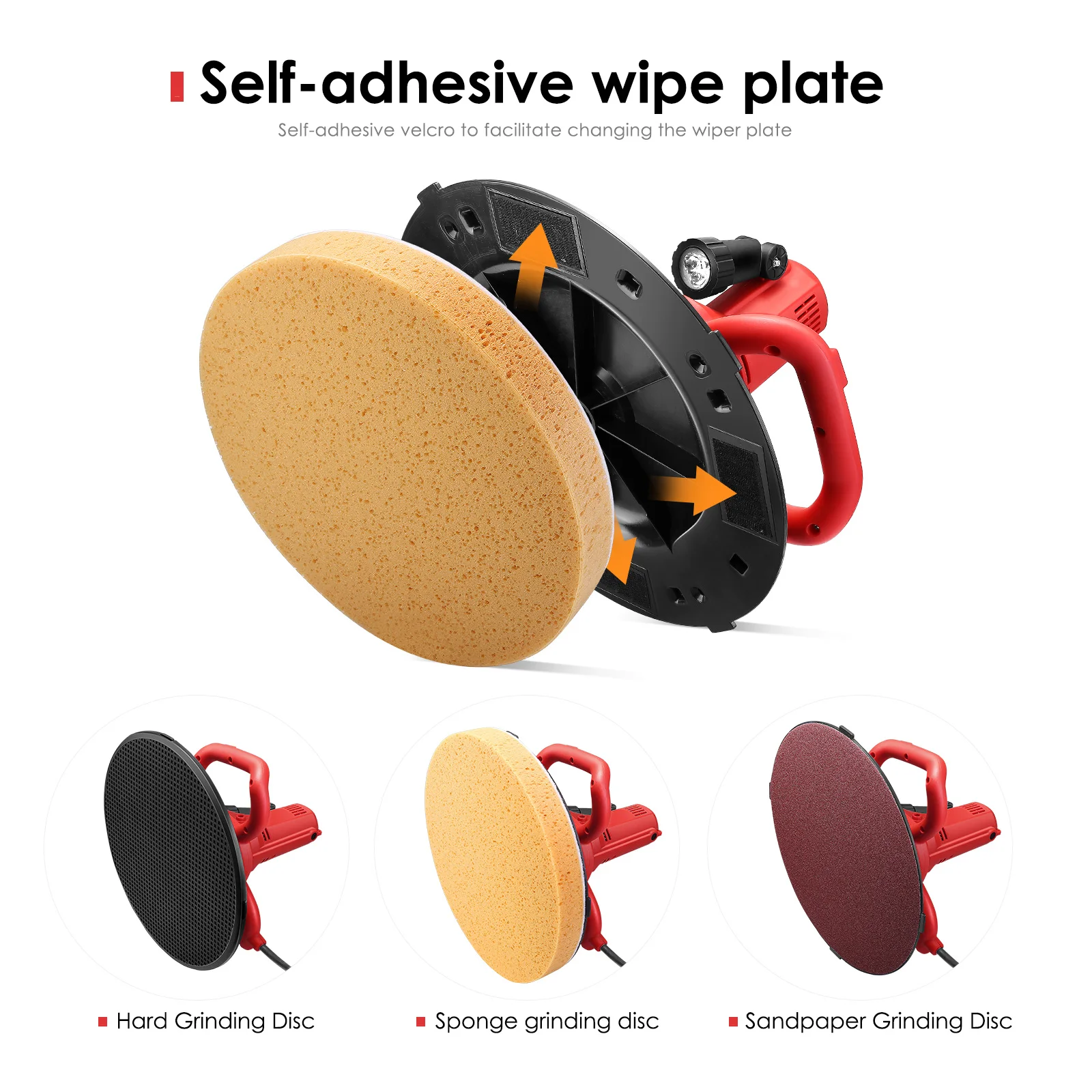 AC 110V 220V Electric Concrete Cement Mortar Trowel Polisher Wall Smoothing Machine Portable Concrete Mixer 80-600rpm 1700W
