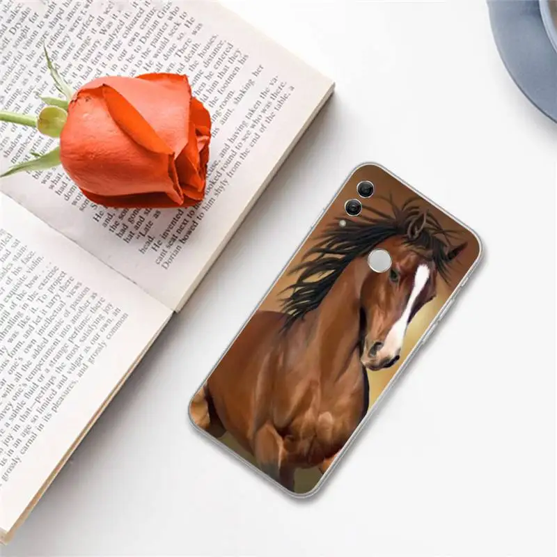 

horse animal grassland Phone Case For Huawei Honor 7C 7A 8X 8A 9 10 10i Lite 20 NOVA 3i 3e