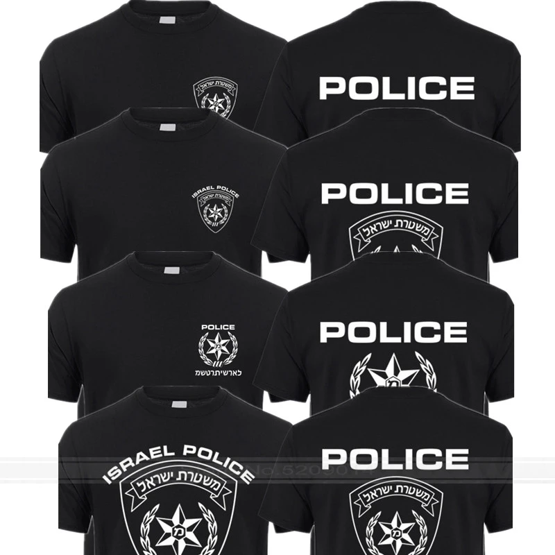 Футболка с изображением военной полиции Израиля Мужская крутая футболка