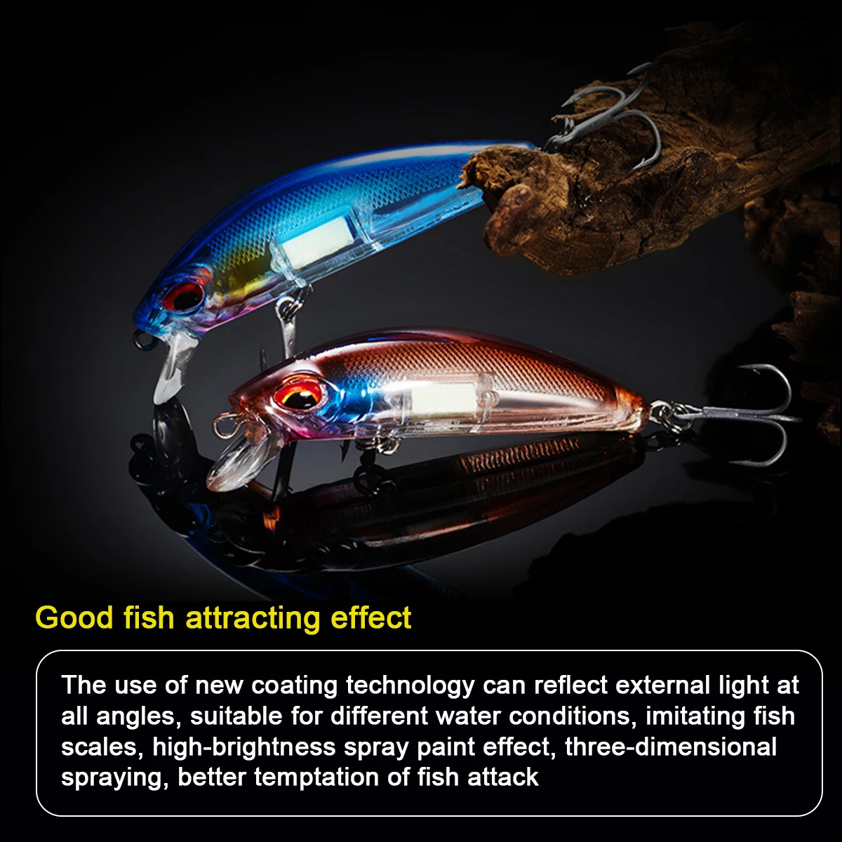 1 шт. Лазерная приманка в виде гольяна 7 см 10 4 г рыболовные крючки воблер снасти