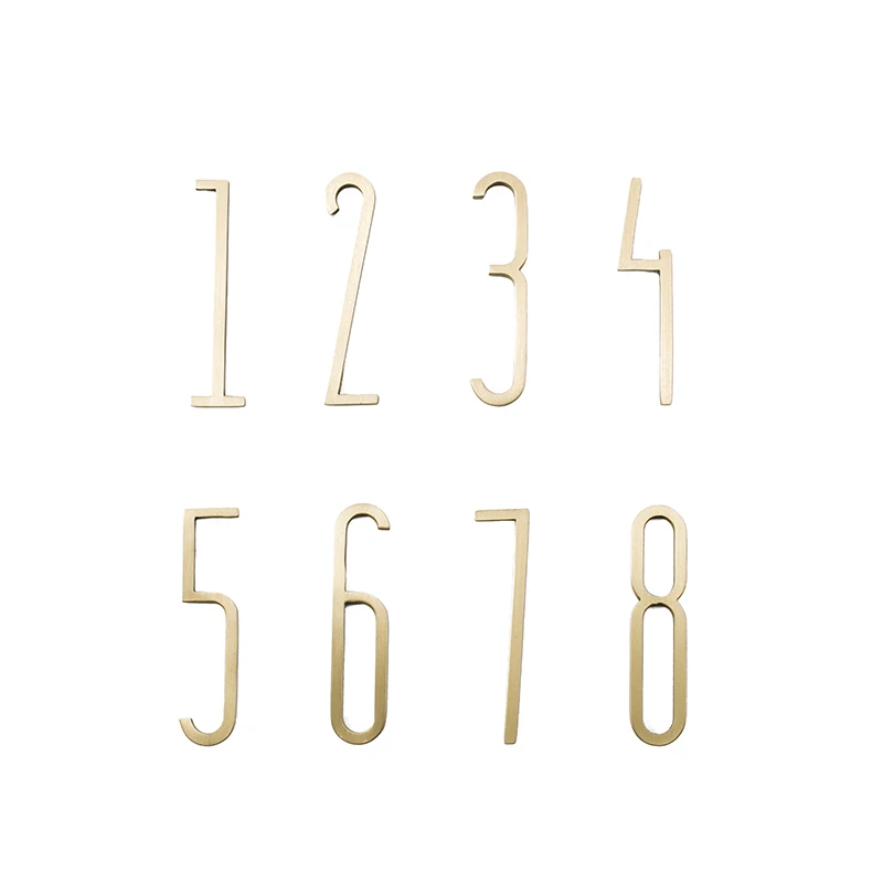 Высококачественные наклейки на тарелки с номером дома для стены цементные