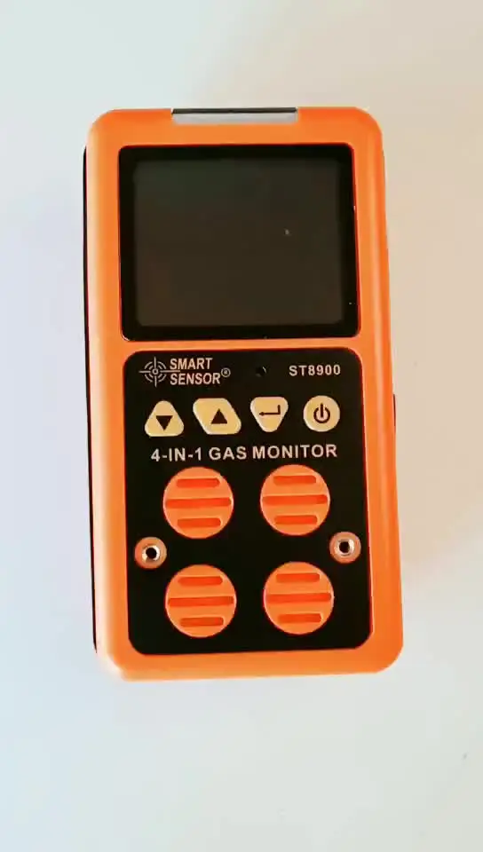 

Цифровой Газовый Детектор 4 в 1, портативный мини-анализатор утечки воздуха и утечки углерода, ST8900, стандарт ЕС