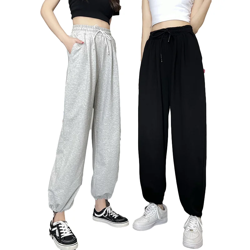 

Casual Harem Pants Women Solid Color Loose-Fitting Spring and Autumn Thin Section Ankle-Length Pants Korean Casual Wild Pants