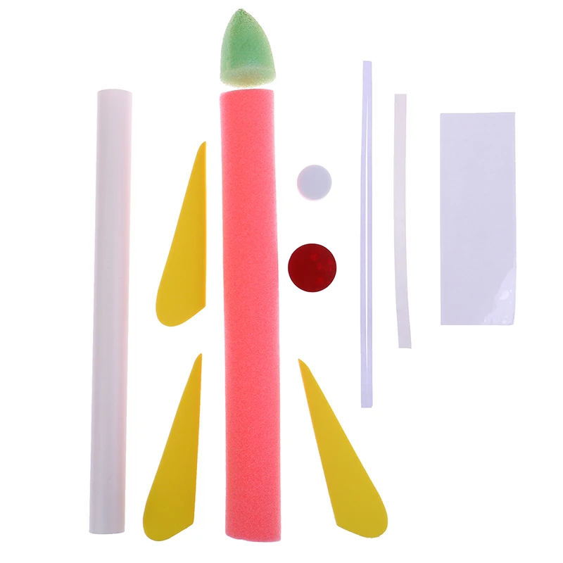 Kits educativos de ciencia para ni&ntilde;os, juguete lanzador de cohete, 1 unidad-0