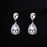 palace retro luxulite full drilling water drop rhinestones female earrings sweet earrings long earrings crystal earrings
