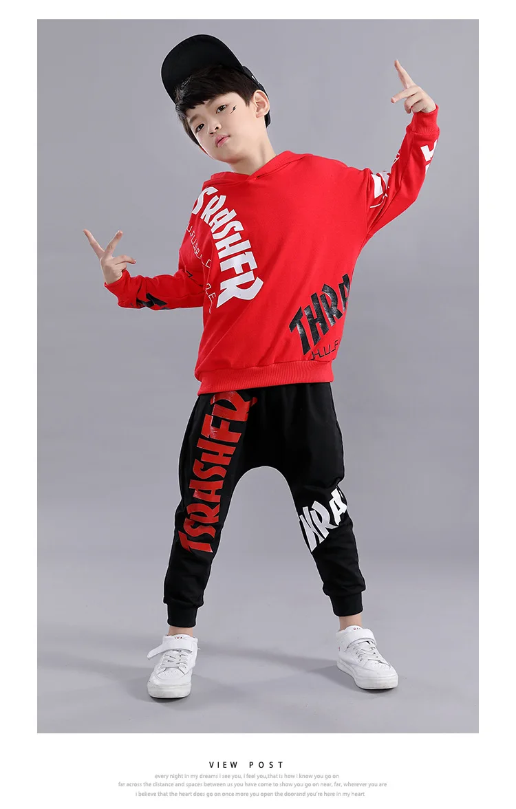 Детский костюм джаза в стиле хип-хоп для современных танцев модная одежда