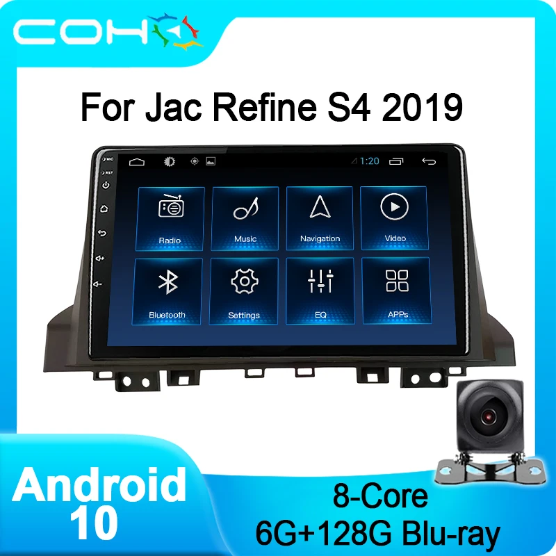 COHO для Jac уточняйте S4 2019 Автомобильный мультимедийный плеер Gps навигация стерео