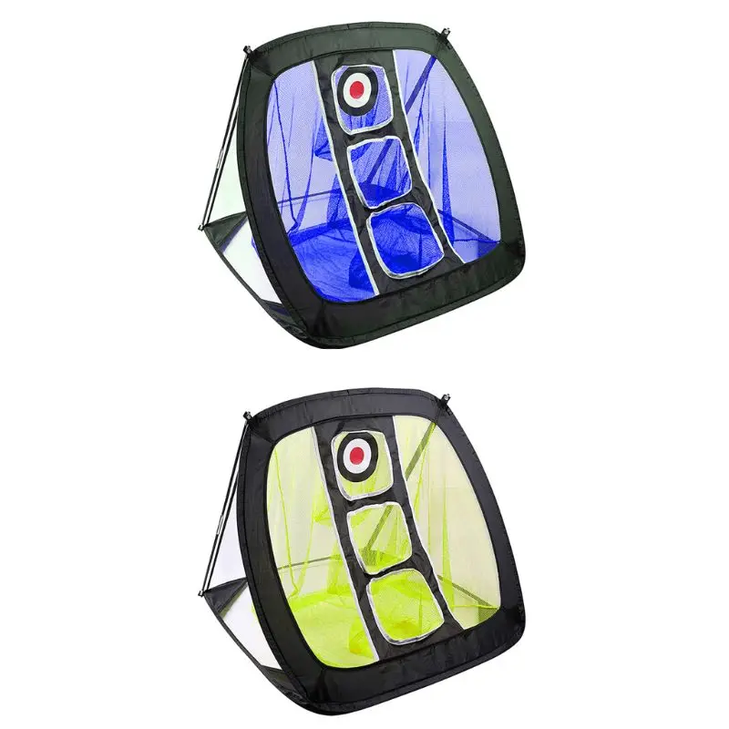 

24BD Protable Golf Practice Net Target Cutting Rod Round Foldable Flat Nylon Folding Indoor Outdoor Collapsible Golf Accessories