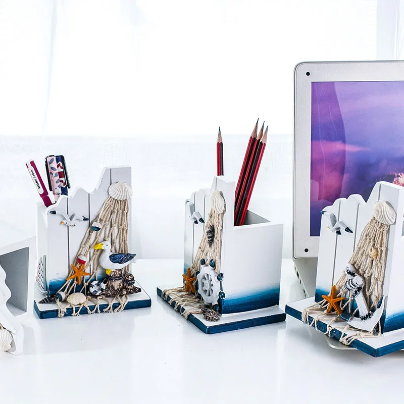 Средиземноморский Seabird парусный спорт ручка держатель украшения дома из массива