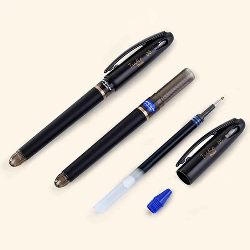 1 шт. Pentel ручка tradio 0,5 мм модные чернила для гелевой ручки внутри Япония BLN115 гладкая и быстросохнущая