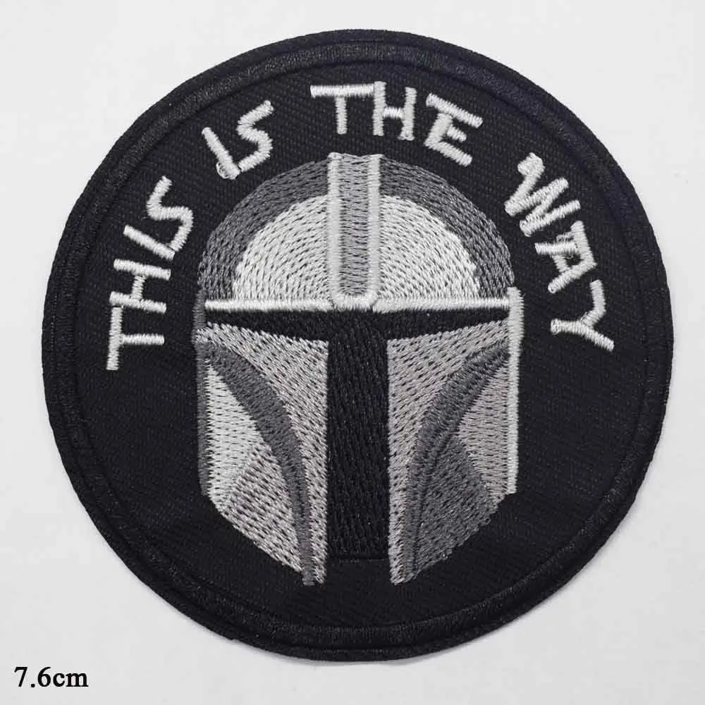 Disney Helmet Iron On Embroidered Clothes Mandalorian Patches For Girl Woman Clothing Stickers Garment | Игрушки и хобби