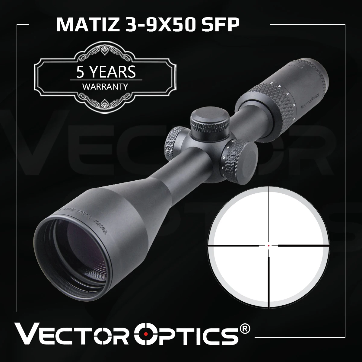 Оптический прицел Vector Optics Matiz 3-9x50 для охотничьей винтовки 25 4 мм 1 дюйм 11 уровней