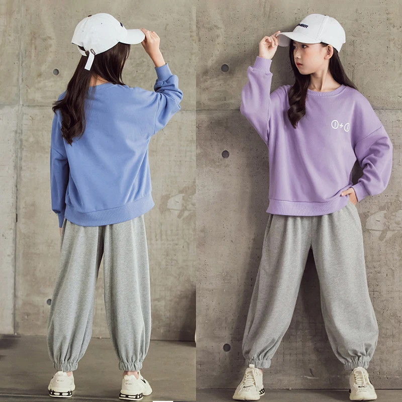 

Girl Set Boutique Outfits Teenage Girls Clothing Sets Children Autumn Sports Suit 2021 New Sweater+trousers 2pcs Spring Clothes
