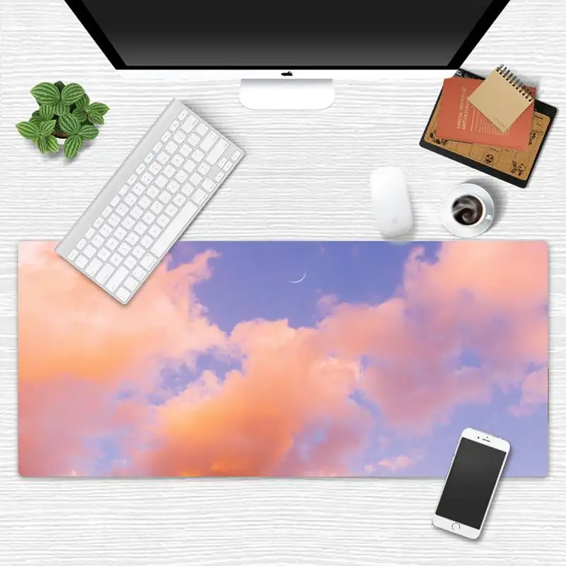 

starry sky cloud Unique Desktop Pad Game Mousepad Game Office Work Mouse Mat pad X XL Non-slip Laptop Cushion mouse pad