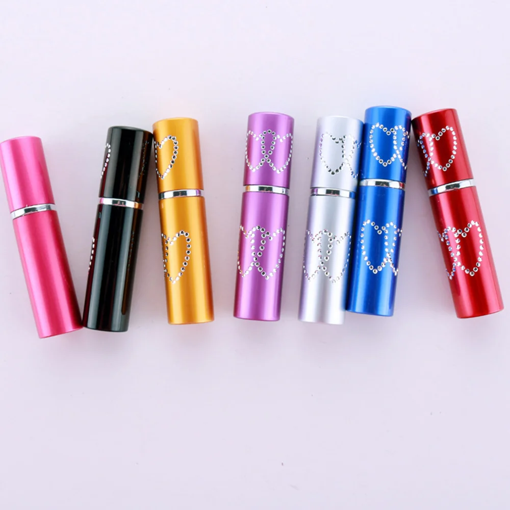 

6pcs 10ml Brand New And High Quality Aluminum Perfume Bottle Spray Atomizer Portable Cosmetic Container Random Color
