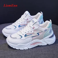 fashion womens sneakers 2021 platform sports shoes summer white chunky sneakers vulcanized casual shoes tennis female basket