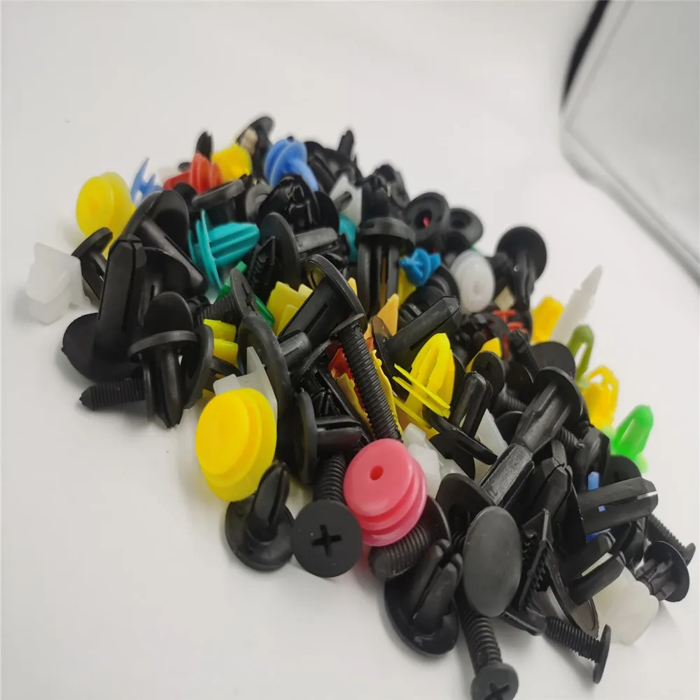 

100pcs Universal Mixed car Clips For Toyota Corolla iM E170 E140 E150 3 Mark 2 Mark X Matrix 1 2 Platz Premio