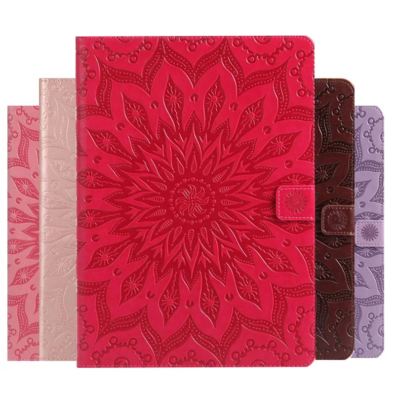 

Sunflower Printed PU Leather Case For Samsung Galaxy Tab A 8.0 2019 SM-T290 SM-T295 Cover With Card Slots Tablet Case + PenFilm