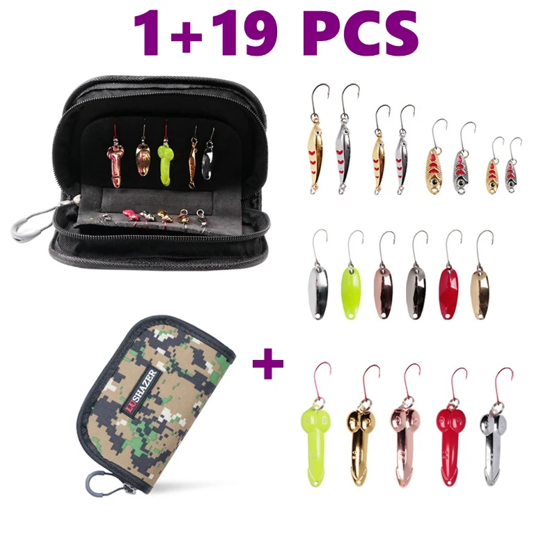 Приманка для рыбалки набор со 1 шт. приманка с блестками сумка 19 1.5G-5G бас форель