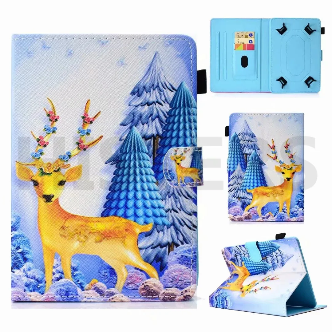 STYLE 2-CKLU Универсальный чехол для samsung SM-T110 T111 T113 T116 T280 T285 T230 T235 T210 T215 P3100 чехол для GALAXY Tab E A6 4 3 2 7,0" - Цвет: STYLE 2-CKLU