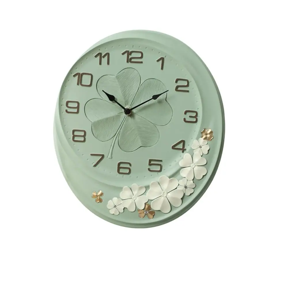 Европейские настенные часы на удачу в скандинавском стиле пасторальные розовые