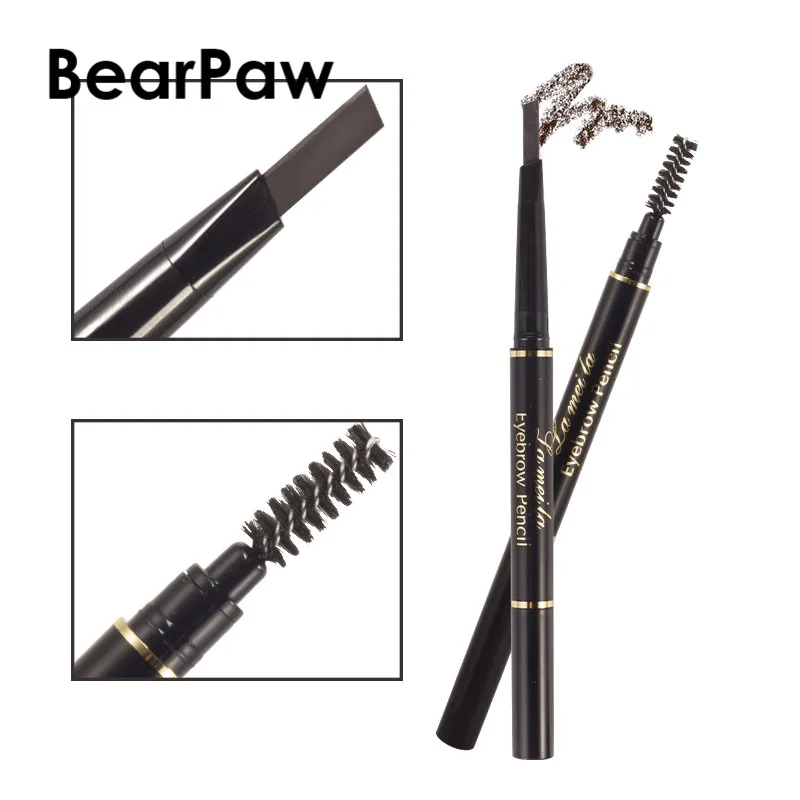 Коричневый карандаш для бровей BearPaw ТИНТ косметика натуральный стойкий