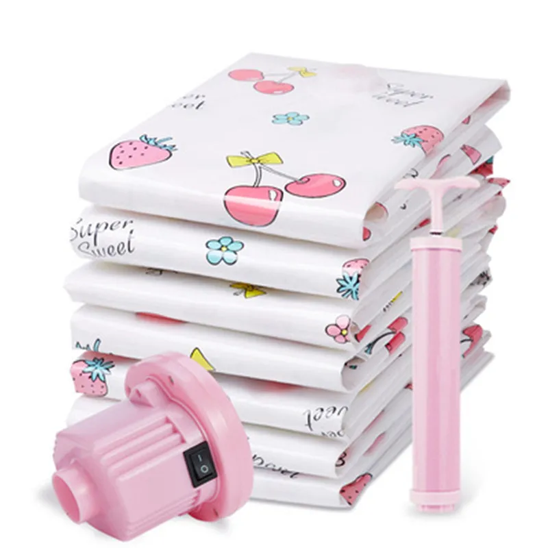 

1/3Pcs Vacuum Storage Bags for Clothes Foldable Compressed Organizer Vacuum Bag Clothing Saving Space Seal Foldable Storage Bag