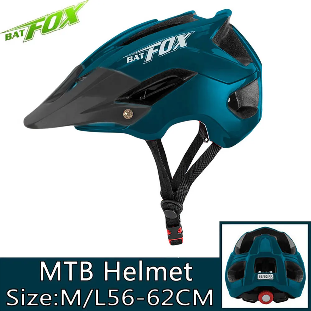 BATFOX велосипедный шлем casco MTB велосипедный шлем профессиональный дорожный велосипедный шлем для женщин ультралегкий цельный спортивный шлем - Цвет: DarkGreen Black
