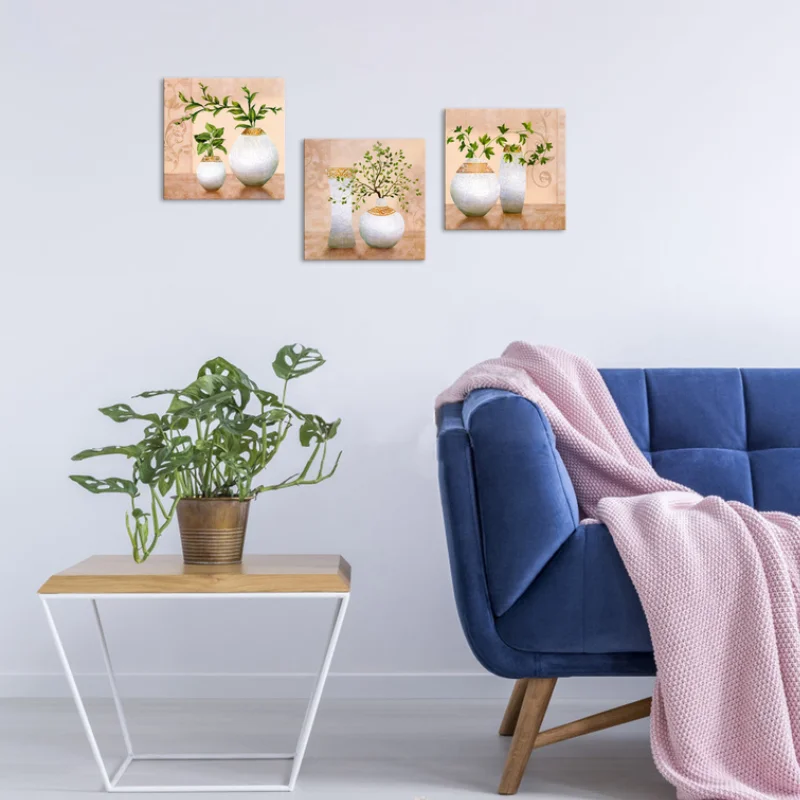 

Scandinavian Style Plants Poster Green Leaves Decorative Picture Modern Wall Art Canvas Paintings for Living Room Home Decor