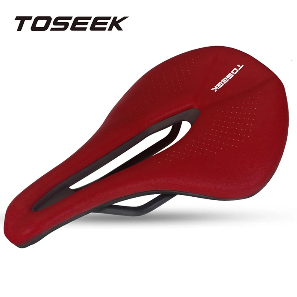Велосипедное мягкое толстое седло TOSEEK широкое для горного и дорожного