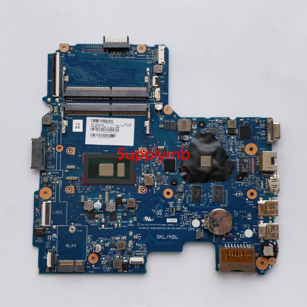 

902589-601 6050A2822501 i7-7500U CPU R7M1-70 2GB GPU Onboard for HP 14-AR 14-AM 14-AQ Laptop NoteBook PC Motherboard 902589-001