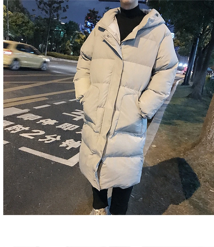 PViviYong Winter jacket men fashion male hooded coat jackets men high quality cotton Long coat men clothes bread parka 999