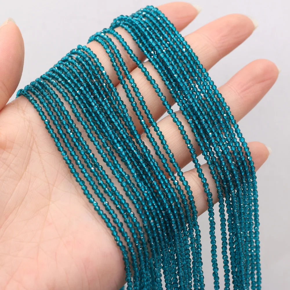 

3pcs Best-selling Natural Semi-treasure Graphite Green Spinel Beads Making DIY Exquisite Necklace Bracelet Size 2mm As A Gift