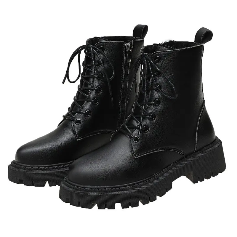 Женские рабочие ботинки готическая обувь на платформе женские высокие высоком
