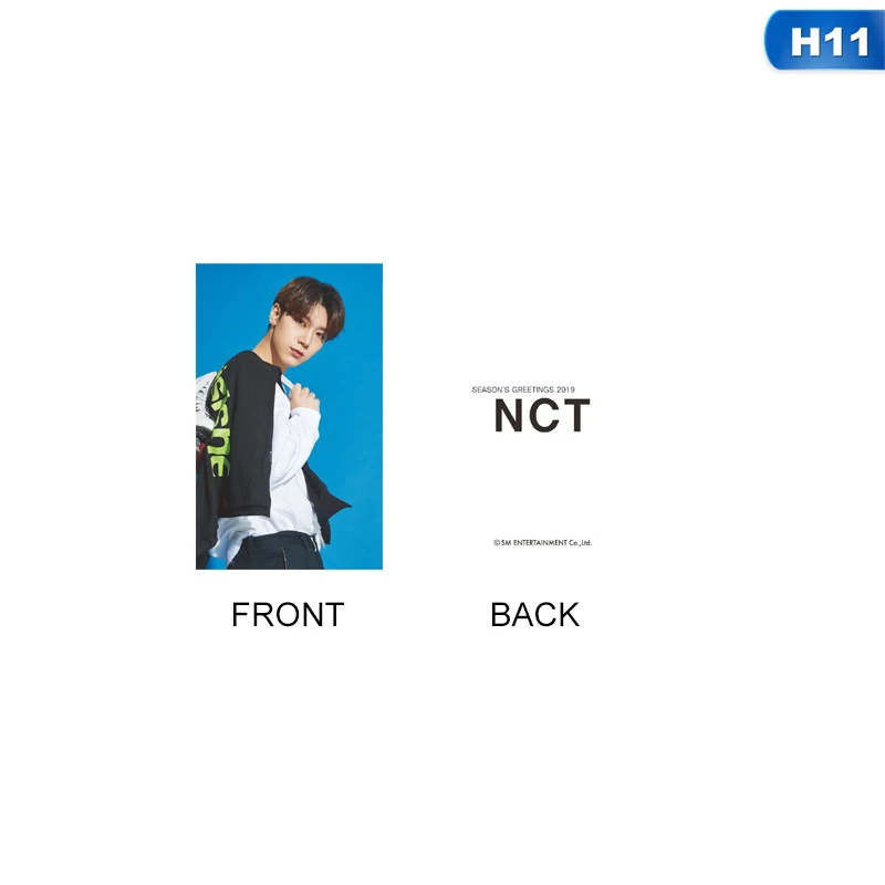 1 шт. GREETING NCT seasоткрытка для фотосъемки с изображением морской волны Taeyong Mark автограф Фотокарта Lomo - Цвет: H11