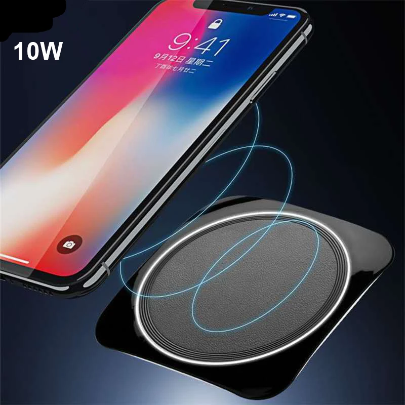 Qi Беспроводное быстрое зарядное устройство для redmi k20 pro note 5 xiaomi mi 9 usb зарядное устройство для Iphone xs max x 6 7 8 plus Беспроводное зарядное устройство IY147