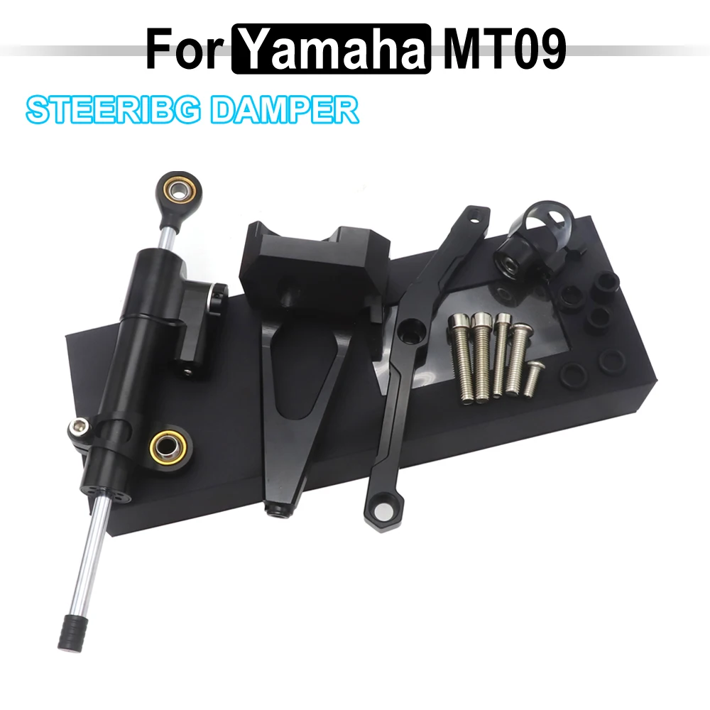 For YAMAHA MT-09 FZ-09 MT 09 MT09 FZ09 Motorcycle Accessories Steering Damper With Bracket 2013 2014 2015 2016 2017 2018 2019